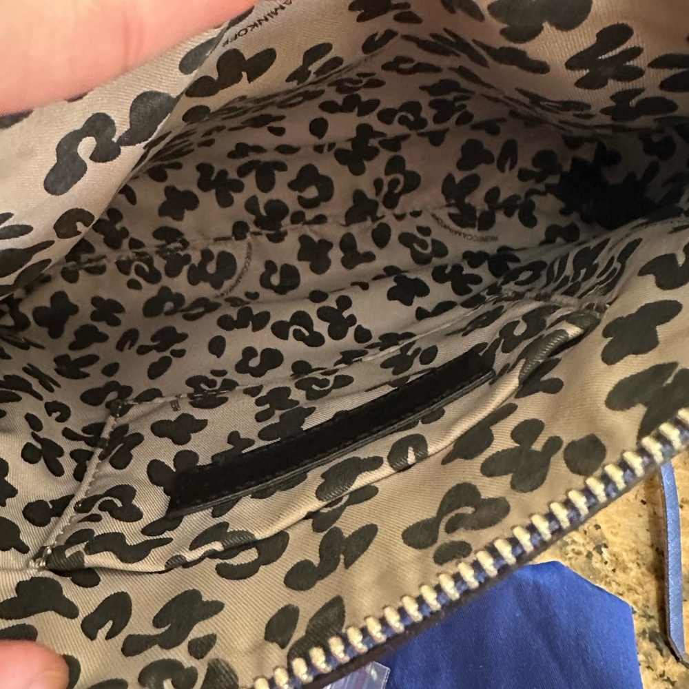Rebecca Minkoff Avery crossbody bright blue & silver hardware and dust bag - Picture 12 of 15